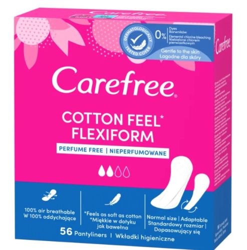 Carefree Cotton Flexiform slipov vloky sv vn 56 ks